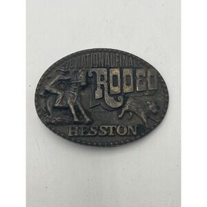 1976 Hesston NFR National Finals Rodeo PRCA Belt Buckle 4th Edition